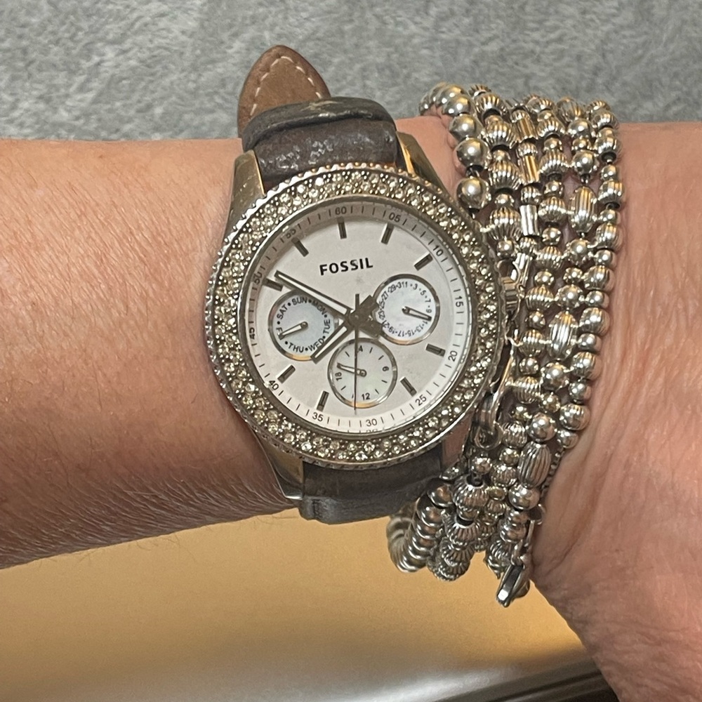 Fossil Crystal Bling Chronograph Watch - Picture 11 of 13